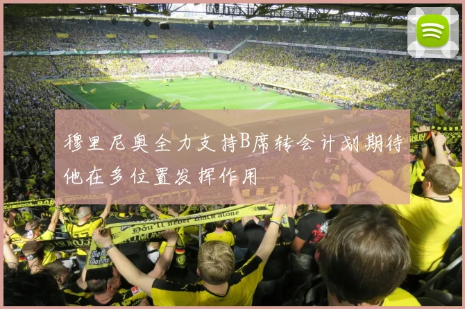 穆里尼奥全力支持B席转会计划期待他在多位置发挥作用